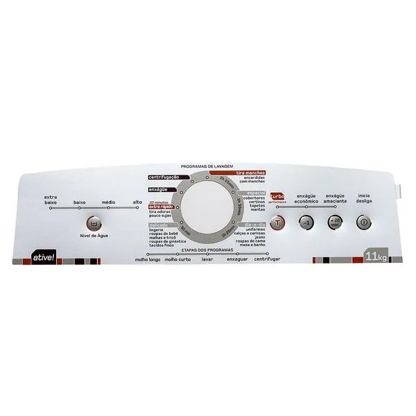 Painel de Controle Decorativo para Máquina de Lavar Brastemp - 326064461 326064461