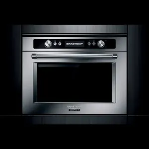 Micro-ondas de Embutir Brastemp Gourmand 40 Litros Inox com Sistema 3D e Sensor Cooking - BMO45AR 220V