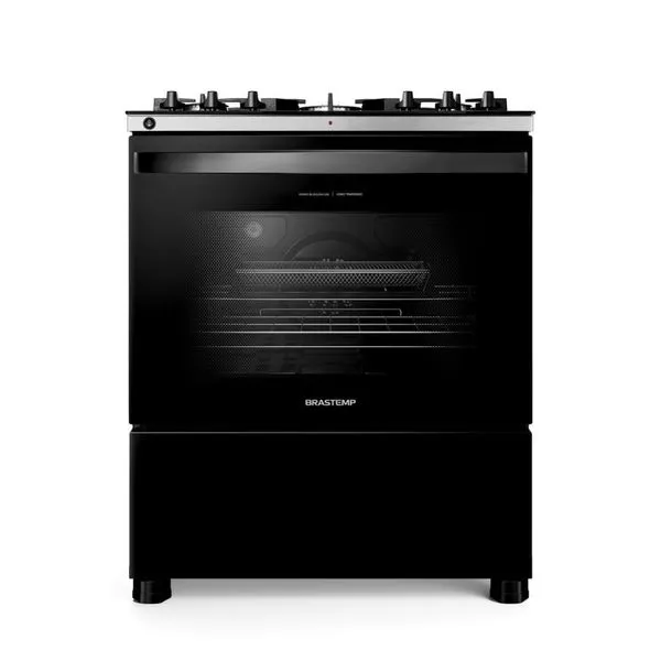 Fogão 5 Bocas Brastemp Air Fryer BFS5LAE | Preto (127 V)