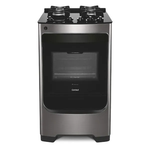 Fogão Consul 4 Bocas Acendimento Automático Inox CFO4VAR - Bivolt
