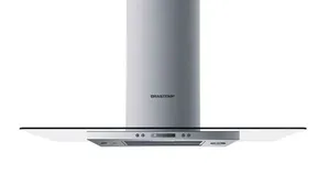 Coifa Vidro Plano Ilha Brastemp 100cm - BAV10AR 220V