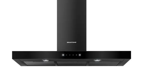 Coifa de Parede Brastemp Eclipse Collection 90cm com Painel Touch on Glass - BAE90AP 220V