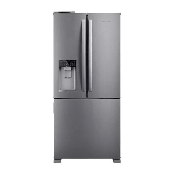 Geladeira Brastemp Frost Free French Door 544 Litros Inox Água e Gelo na Porta - BRH85MK 110V