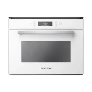 Micro-ondas Brastemp Vitreous de Embutir 40 Litros Branco com Grill - GMT40AB 220V