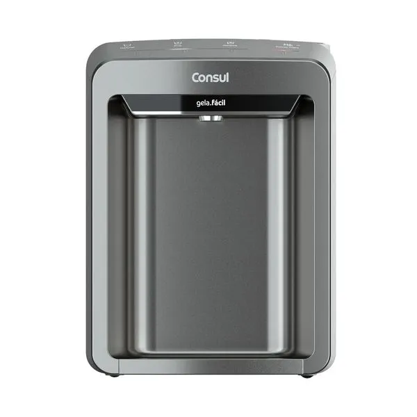 Purificador de Água Consul CPB33AF. Painel Touch, 3 Níveis de Temperatura - Cinza, Bivolt Bivolt