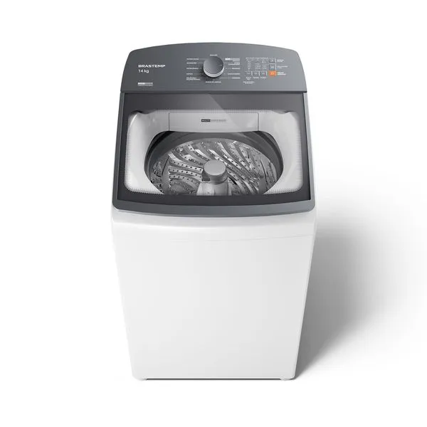 Máquina de Lavar 14Kg Brastemp Branca com Smart Sensor e Design Compacto - BWF14AB 110V