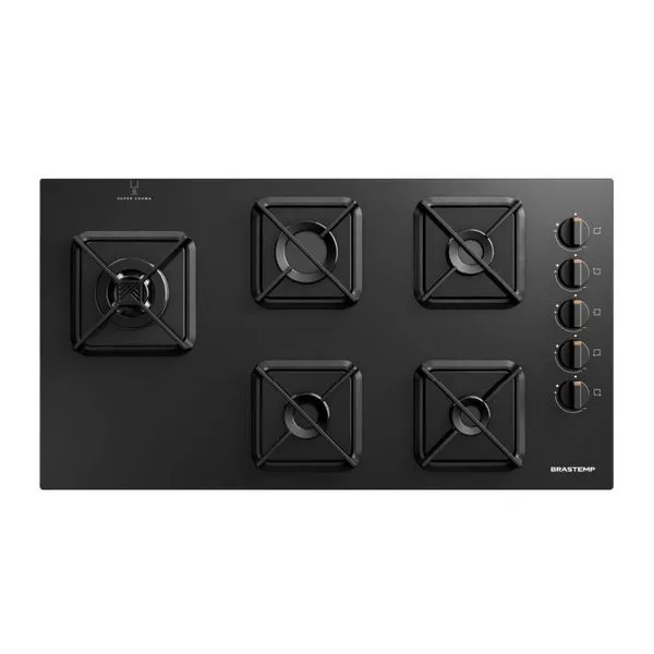 Cooktop Brastemp 5 Bocas à Gás BDS85AE | Preto (Bivolt)