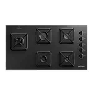Cooktop Brastemp 5 Bocas à Gás BDS85AE | Preto (Bivolt)