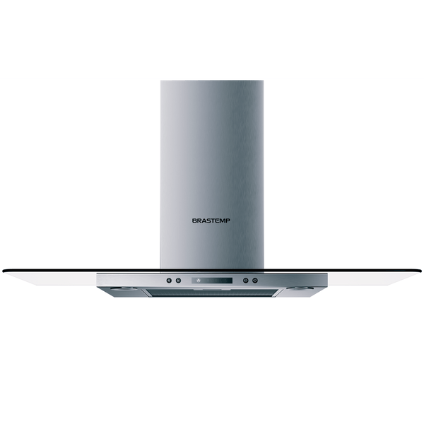 Coifa de Parede Brastemp 90 Cm Inox 5 e 6 Bocas Timer Autodesligamento BAP90AR 220V