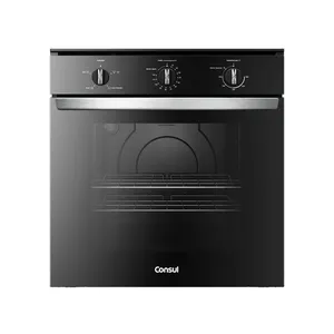Forno de Embutir Elétrico Consul 84 Litros Preto com Timer Autodesligamento e Grill - COB84BE 220V