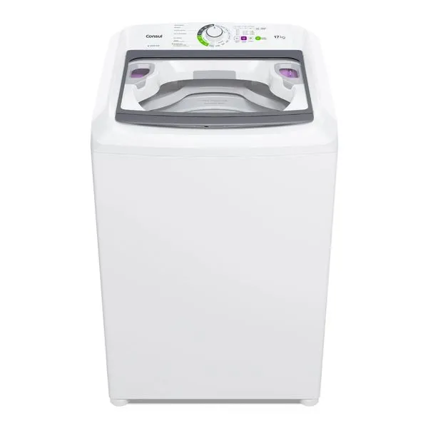Máquina de Lavar Consul 17Kg Branca com Lavagem Econômica e Ciclo Edredom - CWK17AB 110V