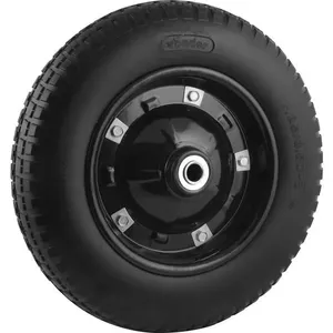 Roda Completa com Pneu Maciço Furo de 5/8" 100kg - VONDER