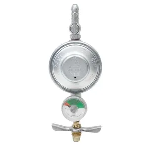 Regulador Gás Doméstico 1kg/h 504/01 3/8" BM com Manômetro Aliança