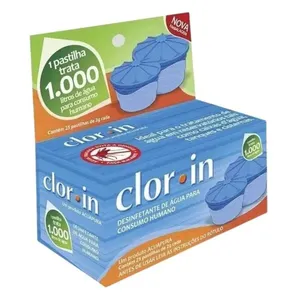 Pastilha de Cloro para Caixa D'água Clorin Pastilha de Cloro para Caixa D'água 1000L 2G Clorin