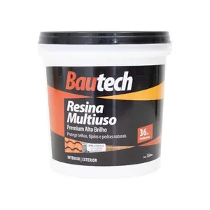 Resina Acrílica Multiuso 3,6L Bautech Resina Acrílica Multiuso Alto Brilho Incolor 3,6L Bautech