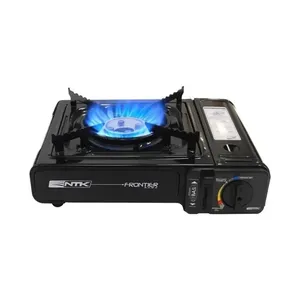 Fogareiro Frontier Nautika De Mesa Fogão Camping Portátil - Preto
