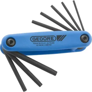 Jogo de Chave Torx com Armação T9-T40 8 Peças 024650 - Gedore
