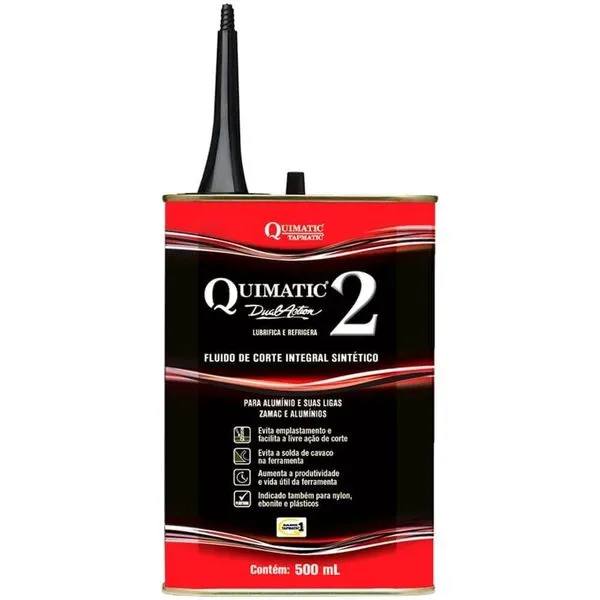 Fluido De Corte Para Alumínio Quimatic 2 500 Ml - Ag1 - Tapmatic Fluido P-corte 500ml Tapmatic Ag1