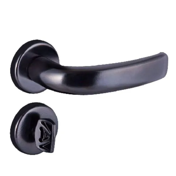 Fechadura Galaxy Para Banheiro Preto Fosco - 82529 - Aliança - Wc 4183 Preto Fosco - 82529 - Aliança