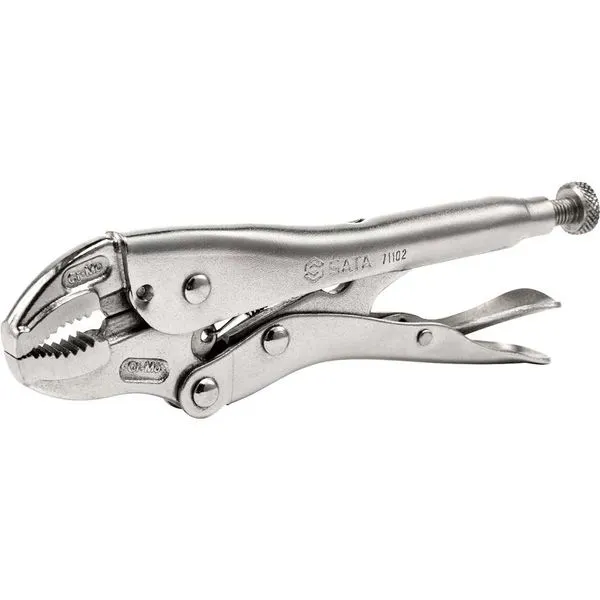 Alicate de pressão mordente curvo 10" aço cromo molibdênio ST71103ST SATA