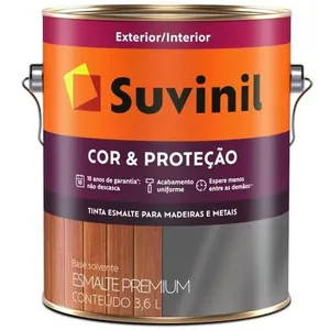 Tinta Esmalte Sintético Cor E Proteção Brilhante Para Madeira E Metal 3,6 Litros Vermelho 53382115