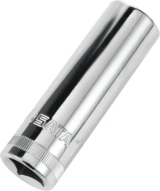 Soquete Estriado Longo com Encaixe de 1/2" 12 mm ST13812 - SATA