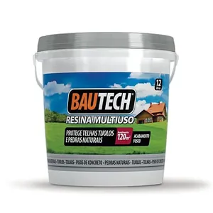 Resina Impermeabilizante Acrílica Bautech Fosca Incolor 12L
