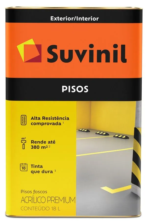 Tinta Para Piso Suvinil Fosco Cinza Escuro 20L