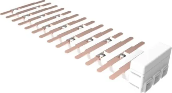 Barramento Trifásico Tipo Flutuante Brum Barramento Trifásico Tipo Flutuante 28 Pólos + N/T para Quadro Volt