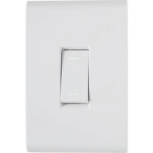 Conjunto 4x2 com 1 Interruptor Paralelo Tramontina Liz 10 A 250 V Branco