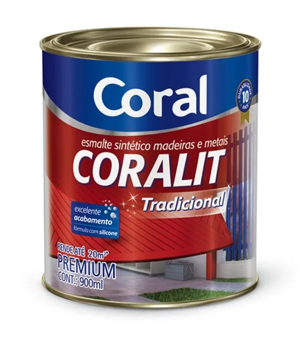 Tinta Esmalte Coralit Vermelho Goya 900ml