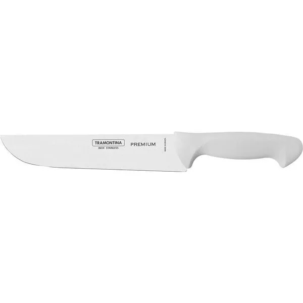 Faca Cozinha 20CM-8" Inox Cabo Branco - Tramontina