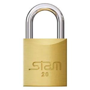 Cadeado 20mm De Latão Maciço - 308 - Stam Fechadura 20mm De Latão Maciço - 308 - Stam
