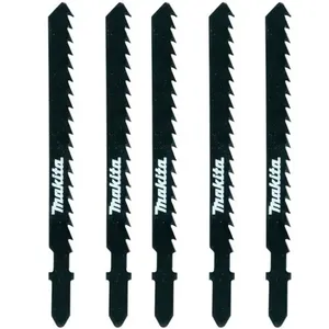 Lâmina de Serra Tico-Tico para Madeira 6 Dentes 5 Peças D-34883 Makita Lâmina de Serra Tico-Tico P/Madeira D-34883 74mm 6 Dentes 5 Uni