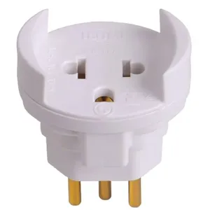 Pino Adaptador 2p + T Bipolar 10a 250volts Cinza - 1209 - Ilumi