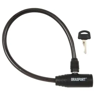Cadeado Para Bicicleta Com Chave 8mm X 40cm - 7015 - Brasfort