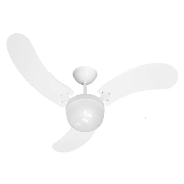 Ventilador de Teto Ventidelta New Montana Globo 3 Pás Branca 127V
