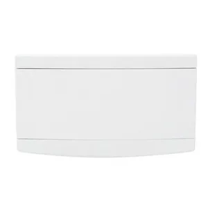 Quadro Distribuição Embutir 12 Disjuntores sem Barramento Tigre Quadro PVC Disjuntor Embutir sem Barramento para 12 Disj Slim Branco