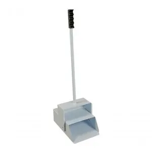 Pá Coletora Automática Catabituca Metal Branca F1 com Sistema de Tampa Articulada em Aço Carbono 1020 Branco Higipack Pá Coletora Automática Catabituca Metal Branca F1 em Aço Carbono 1020 com Tampa Articulada Branco