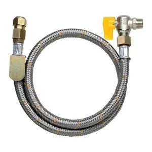 Engate Flexível Jackwal Borracha e Aço Para Fogão e Cooktop 1,20m