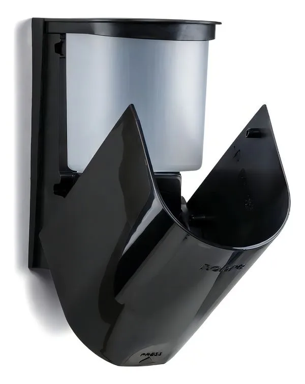 Dispenser Saboneteira Mini Nobre Sabonet Alcool Gel C Resev Cor Preto