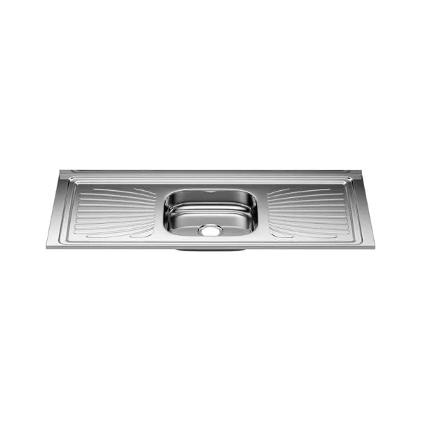 Pia para Cozinha Aço Inox 120x55cm com Cuba Central