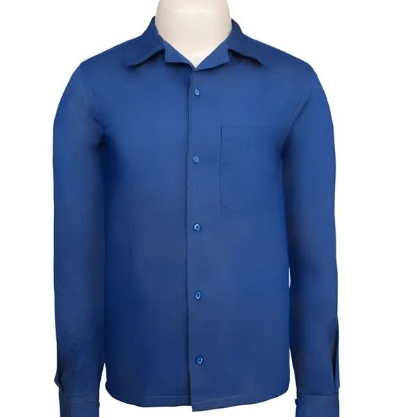 Camisa Brim de Botão Manga Longa Tamanho M - 15500082-CZ - NEXUS