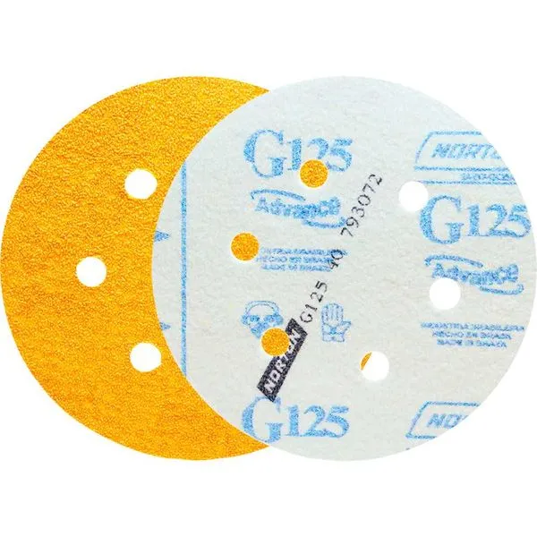 Lixa Disco com Sistema Fixa Fácil 152 mm Madeira G40 6 Furos - NORTON