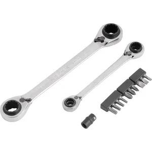 Jogo de chaves estrela/quadbox com catraca e bits de 8mm a 19mm - BELZER