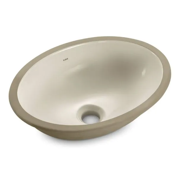 Cuba de Embutir Louça Oval IL65 40x30cm Icasa Cuba de Embutir Oval Palha 40x30cm Louça Icasa IL65-01
