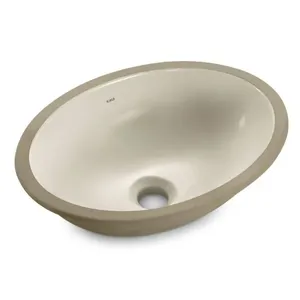 Cuba de Embutir Louça Oval IL65 40x30cm Icasa Cuba de Embutir Oval Palha 40x30cm Louça Icasa IL65-01