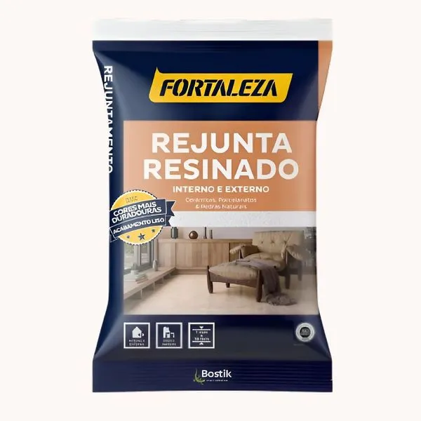 Rejunte Resinado Porcelanato 5kg Fortaleza Rejunte Resinado Porcelanato Branco 5kg Fortaleza