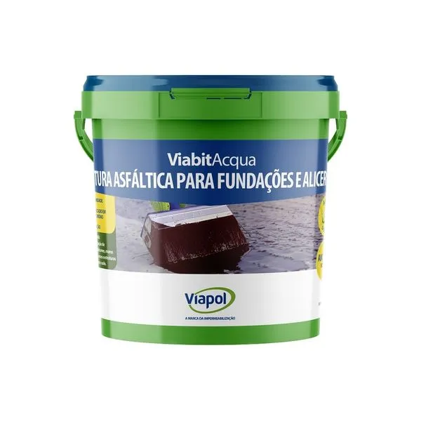 Pintura Asfáltica Impermeabilizante Viabit Acqua Viapol Pintura Asfaltica Imp Viabit Acqua 3,6l Viapol Lajes e Telhados