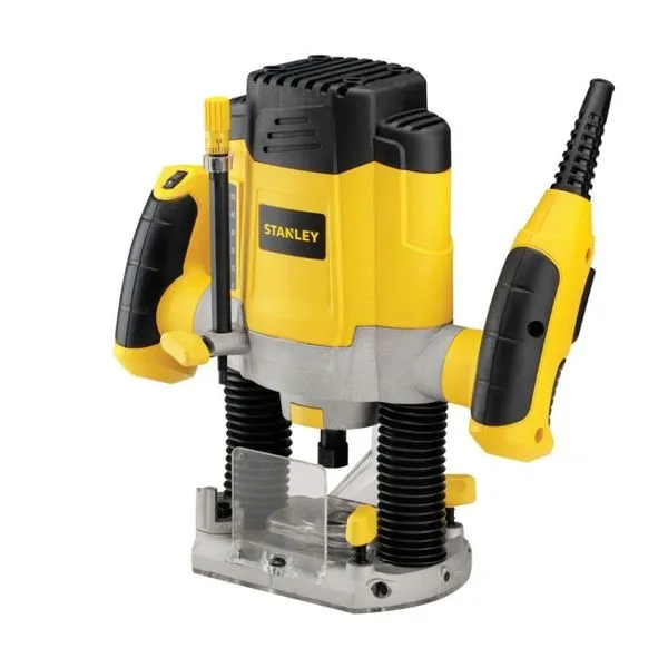 Tupia de Coluna Eletrônica Stanley SRR1200-B2 1200W 220V Acompanha 6 Fresas e Acessórios